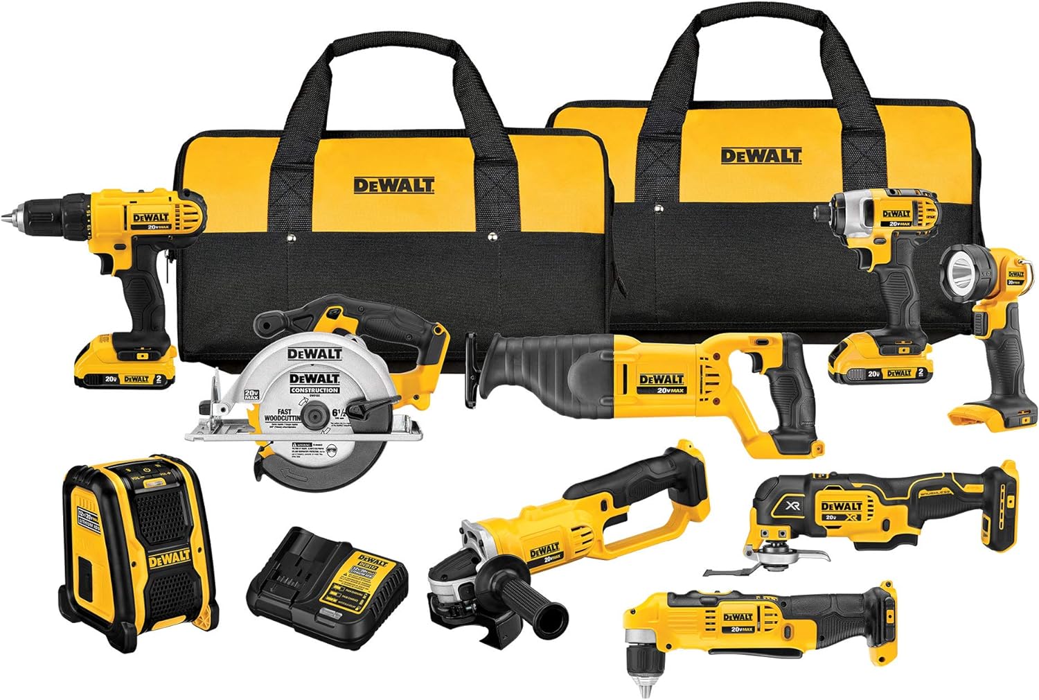 DEWALT 20V MAX Power Tool Combo Kit with 2 batteries image