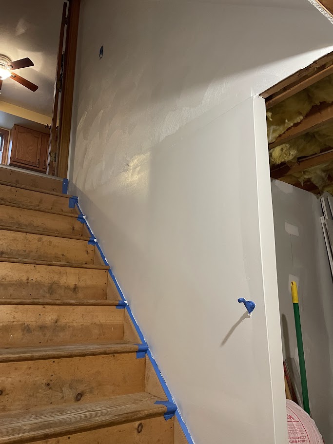 Painted stair walls image
